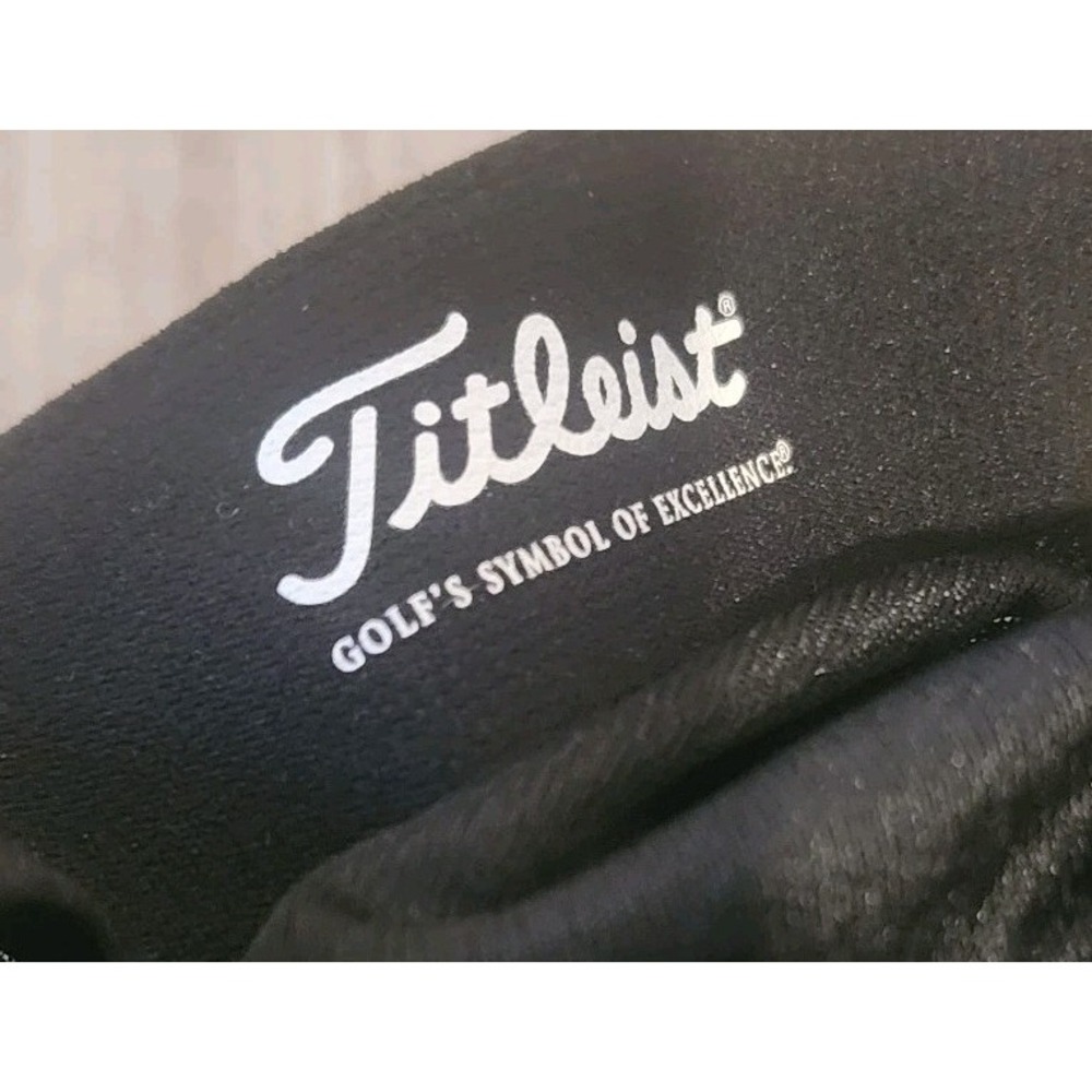 TITLEIST MONTAUK ACE HAT BLACK GOLF CAP PERFORMANCE 50+ UPF ⛳️ LIGHTWEIGHT STRAP - Picture 7 of 9